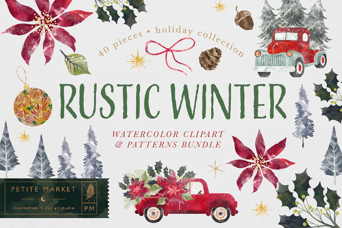 Rustic Winter Bundle, a Graphic by PetiteMarket (Photo 1 of 5)