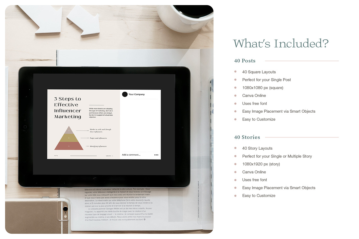TAHOE Wellness Instagram Kit | CANVA, a Social Media Template by BlancaLab Studio (Photo 7 of 9)