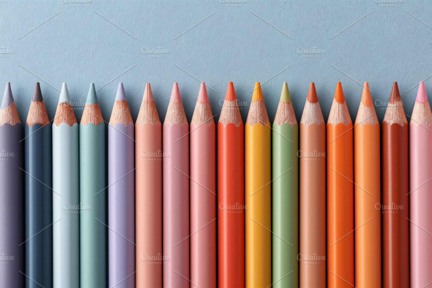 Colorful pencils ready for creative learning and fun, a School & Education Photo by OSORIOartist