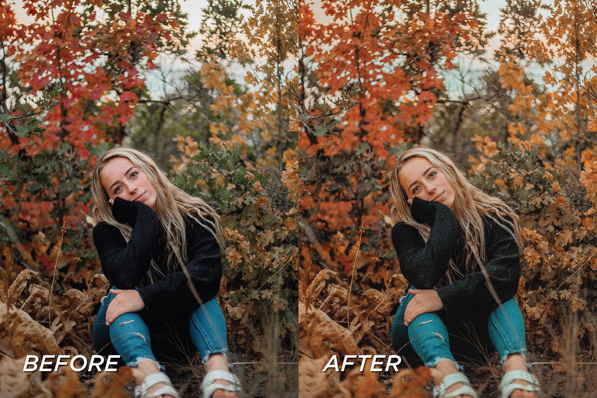 15 Fall Lightroom Presets, a Preset Add-On by TheWayfarerShoppe (Photo 6 of 6)