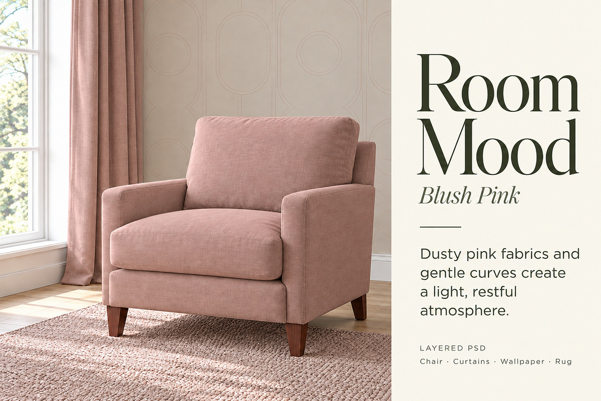 Room Mood Interior PSD Mockup, a Household Mockup by Casa Mandarina (Photo 6 of 8)