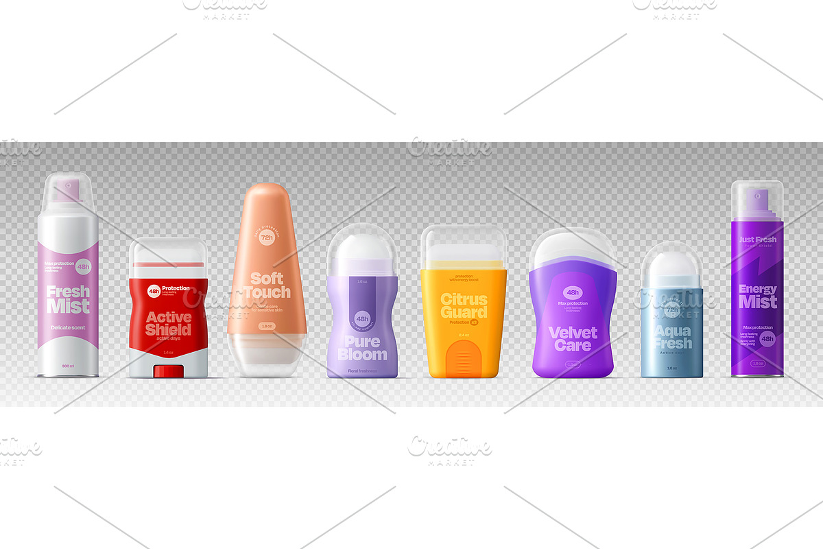 Realistic 3d deodorant package, an Illustration by Buch&Bee (Photo 2 of 3)