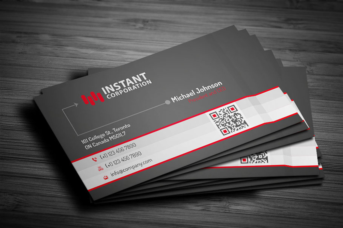 Waves Dark Business Card, a Business Card Template by RQ Designs (Photo 2 of 5)