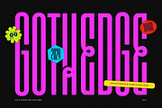 Gothedge, a Sans Serif Font by Aiyari (Thumbnail 1 of 12)