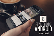 8 Real Photo Android Mock-ups, an Android Mockup by ZedProMedia (Thumbnail 1 of 5)
