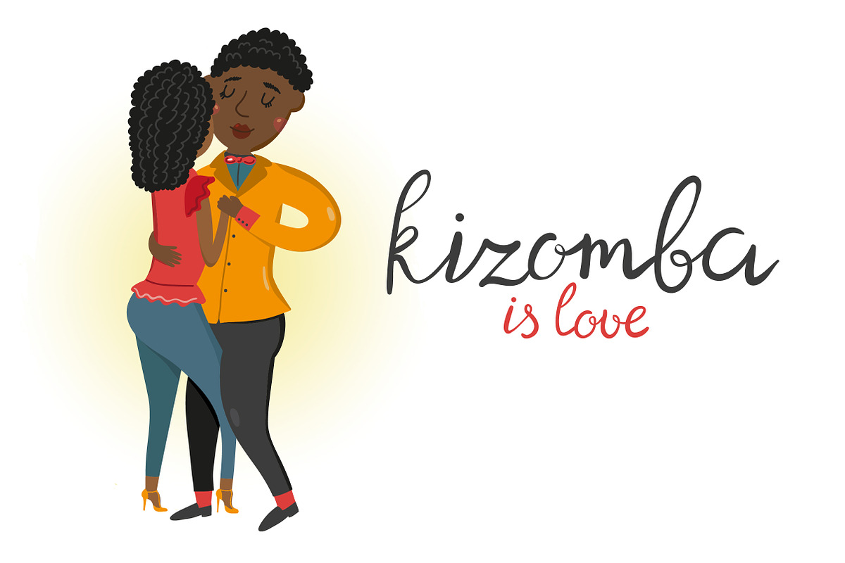 Kizomba vector set, a Person Illustration by KVIO (Photo 1 of 2)