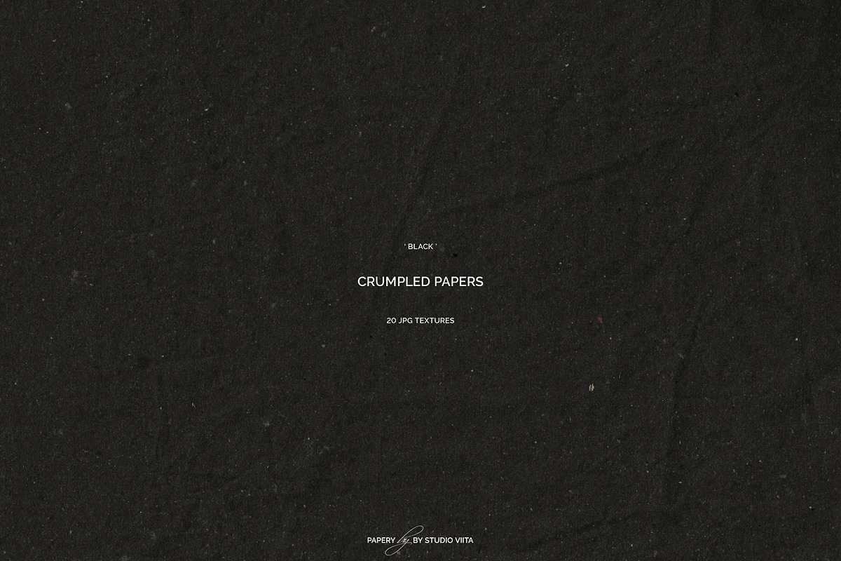 Black Crumpled Paper Textures | JPG, a Texture Graphic by Studio Viita (Photo 5 of 10)