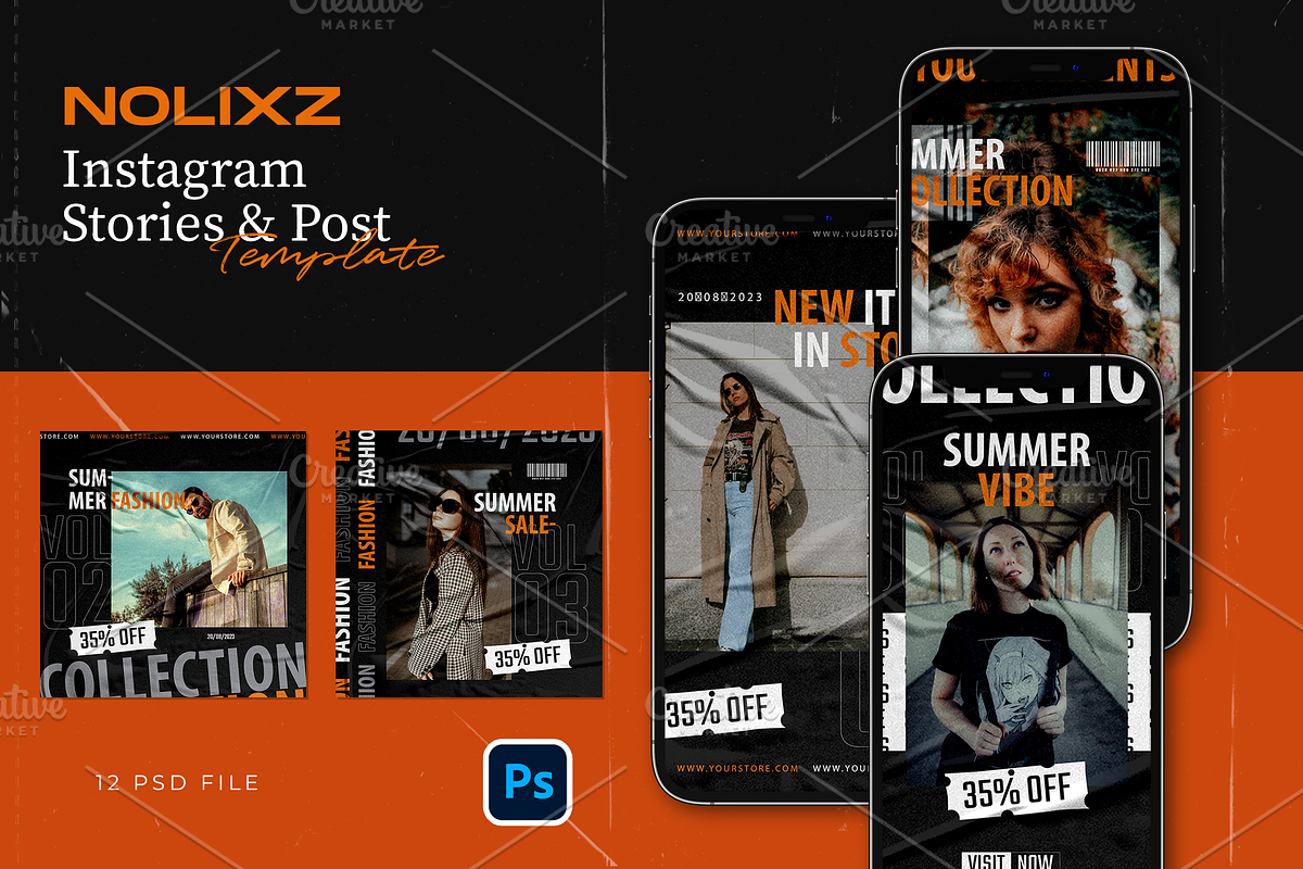Hype Instagram Template - Nolixz, a Social Media Template by Gibcreat (Photo 4 of 4)