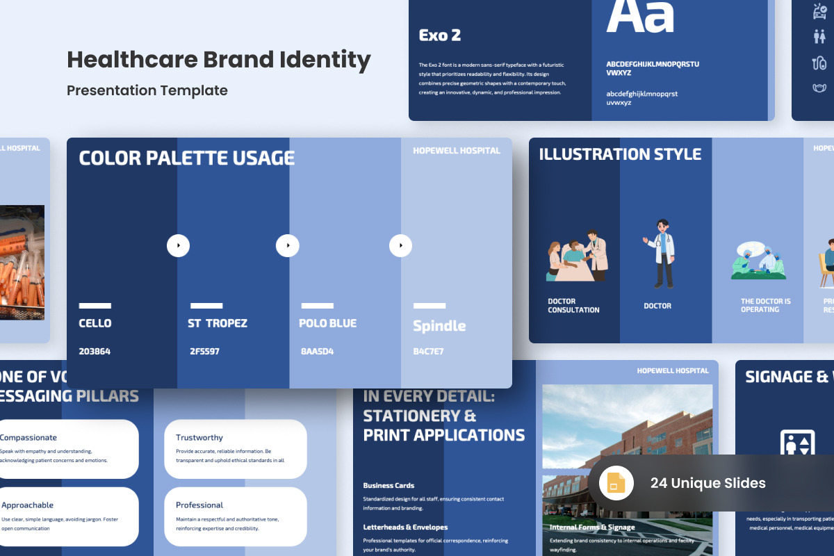 Medical Branding Google Slides, a Presentation Template by twinstd (Photo 4 of 5)