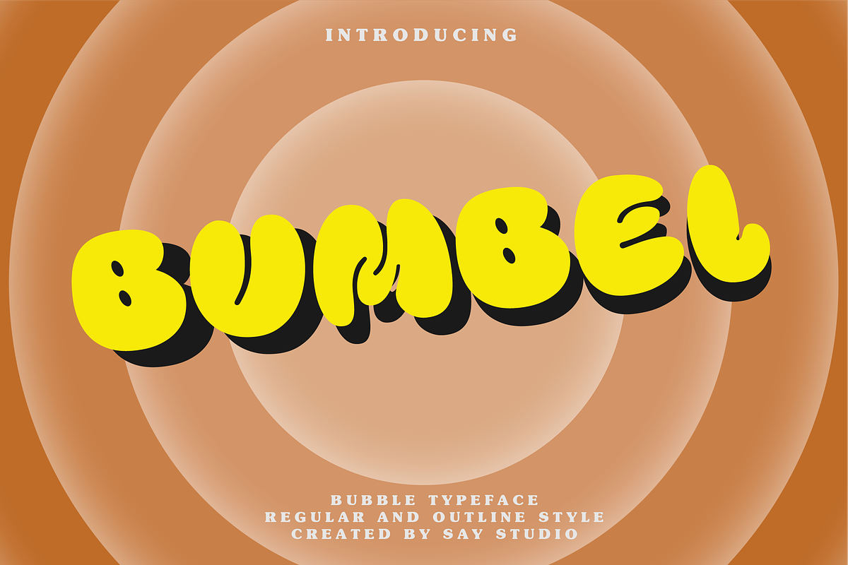 Bumbel, a Sans Serif Font by Say Studio (Photo 1 of 13)