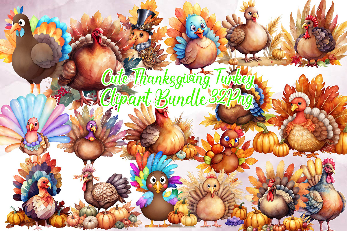 Cute Thanksgiving Turkey, an Illustration by Wow Magic (Photo 1 of 4)