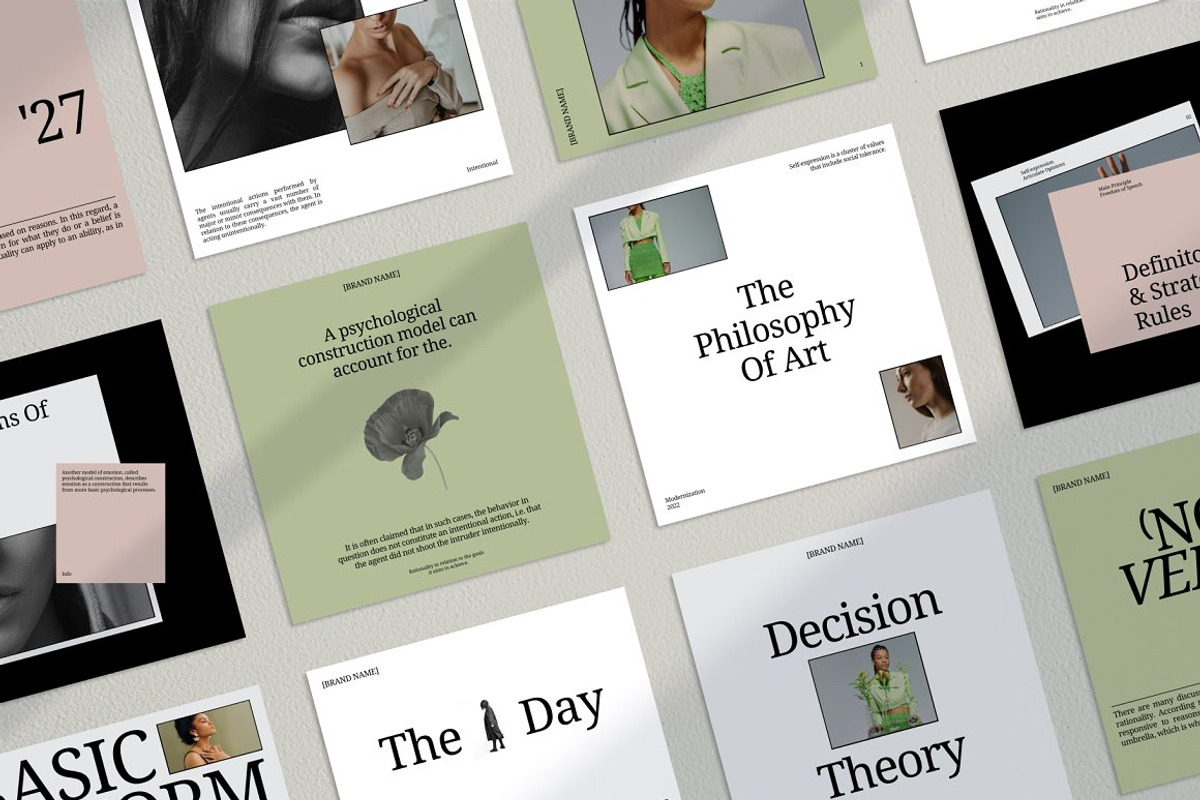 Pastel Canva Social Templates, a Social Media Template by at.studio (Photo 1 of 7)