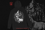 10 Bundle Dark Art Mountain Deer, an Illustration by Morspective (Thumbnail 4 of 7)