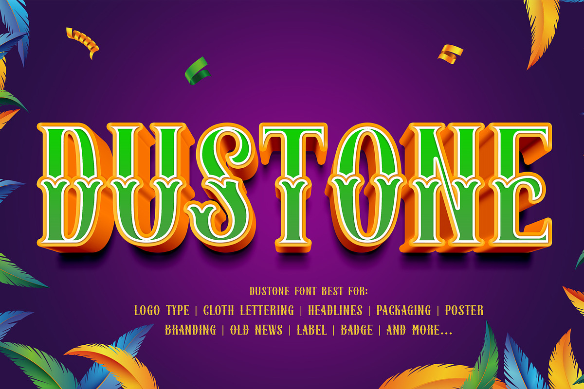 Dustone - Vintage Display Font, a Sans Serif Font by Artdorable (Photo 1 of 11)