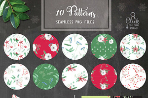 Festive Watercolor Christmas Pack