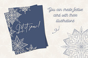 Snowy | 65 snowflakes illustrations, a Decorative Illustration by Wander Designs (Thumbnail 8 of 9)