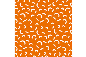 orange texture memphis, a Texture Illustration by studiogstock
