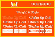 Wake Up Call font, a Font by weknow (Thumbnail 7 of 8)