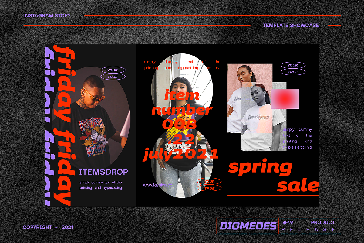 Diomedes Instagram Template, a Social Media Template by Creatchees.std (Photo 4 of 5)