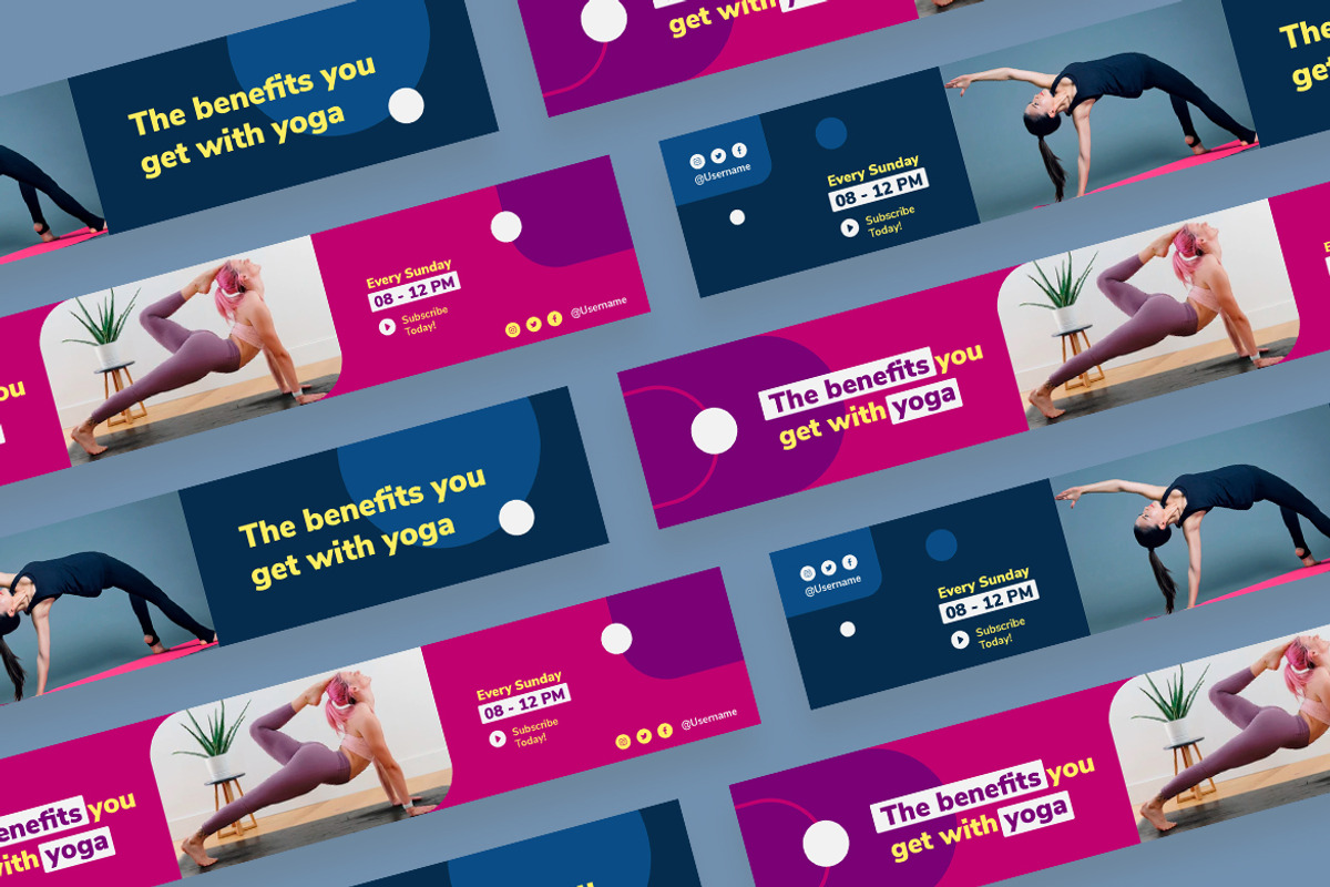 Yoga Tips Youtube Cover, a Social Media Template by Rahardi Creative (Photo 3 of 4)