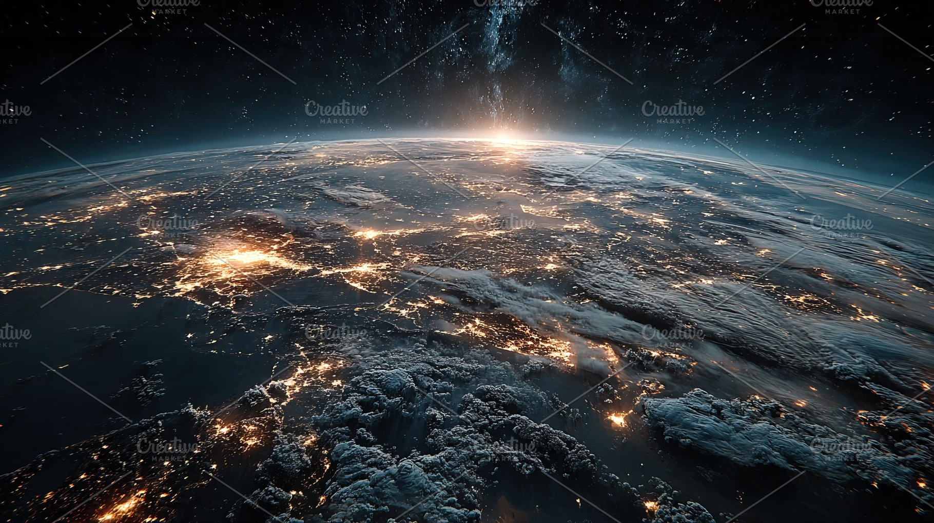 Earth Sunrise from Space, a Nature Photo by Ales Munt
