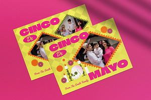 Gradient Cinco De Mayo Greeting Card