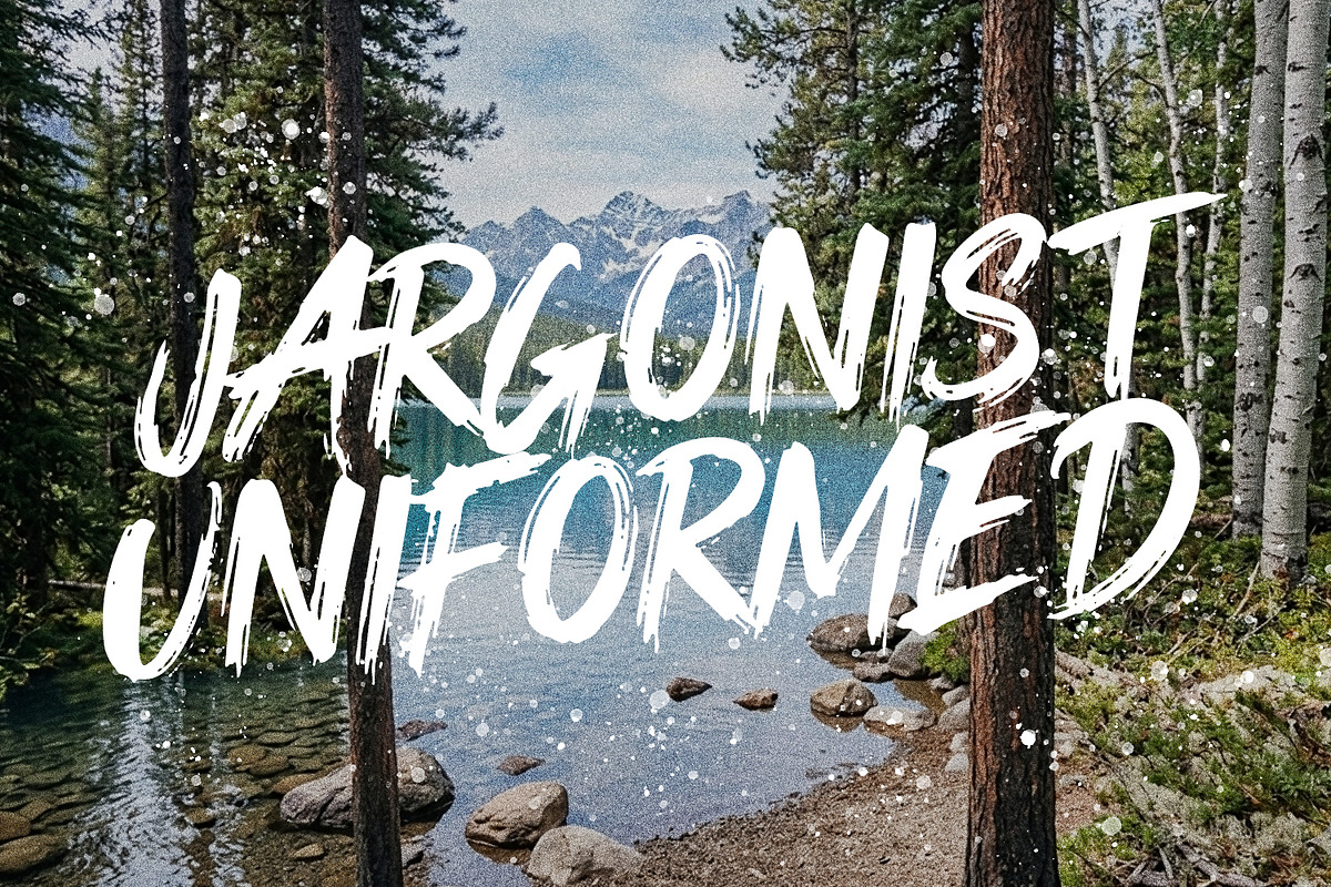 Greatwild Hand Drawn Brush Font, a Handwritten Font by Maulana Creative (Photo 5 of 7)