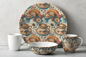Morning Ritual, a Pattern Graphic by Designs by Helen Trupak