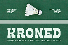 Kroned - Sports Slab Serif Font