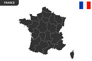 Detailed map of France, an Illustration by Vector Shop (Thumbnail 5 of 5)