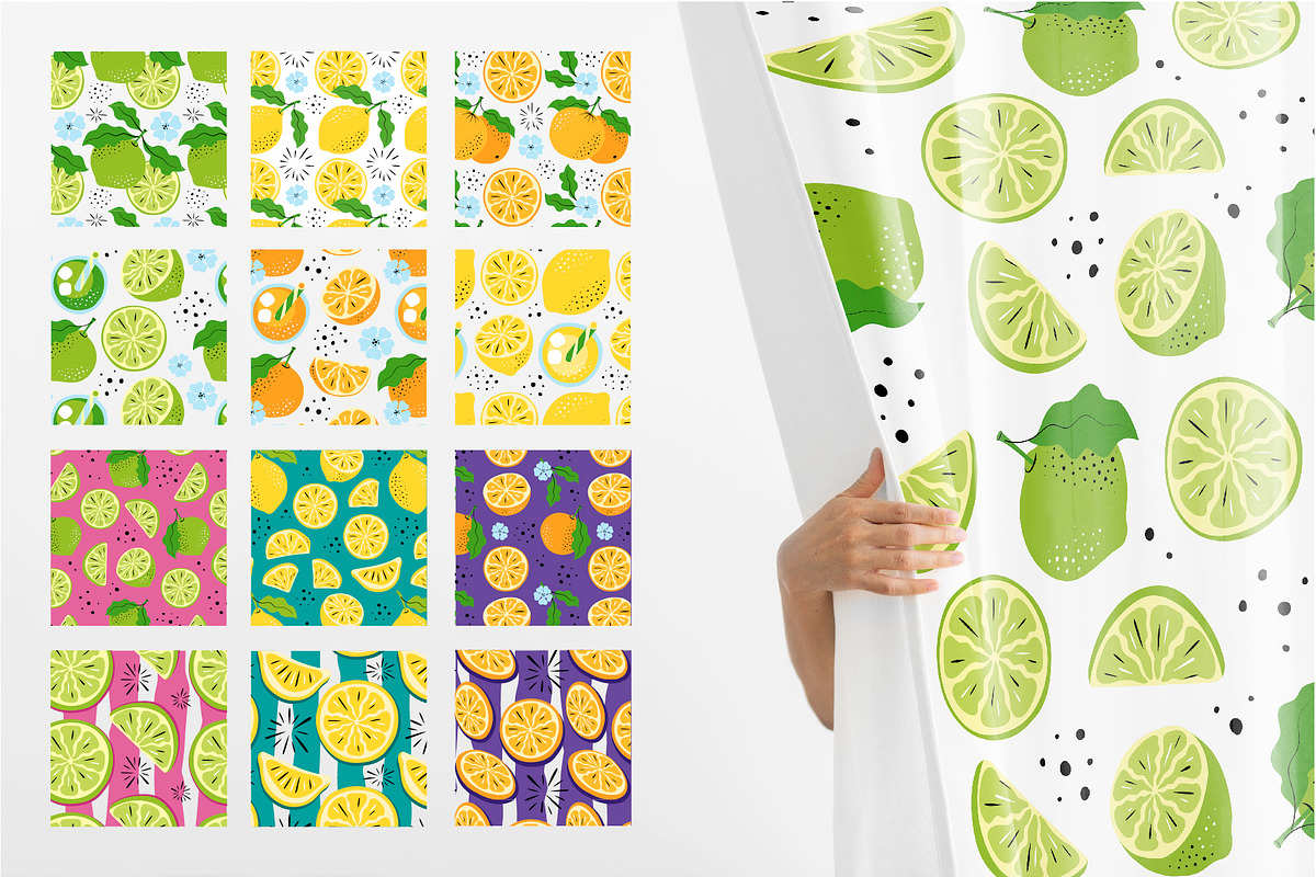 Hand-Drawn Citrus Vector Design Set, a Food Illustration by Lettering_Logo (Photo 3 of 11)
