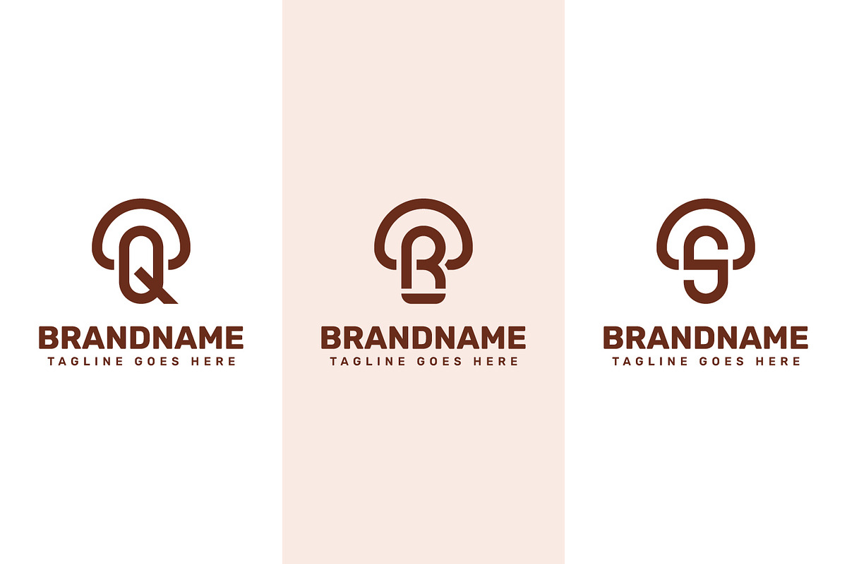 Letter Q R S Mushroom Logo, a Branding & Logo Template by Pray Art Design Studio