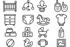 Nursery essentials for welcoming a, an Object Illustration by ZinetroN