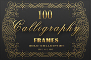 100 Calligraphic Vector Frames Set, a Decorative Illustration by Zver (Thumbnail 1 of 6)
