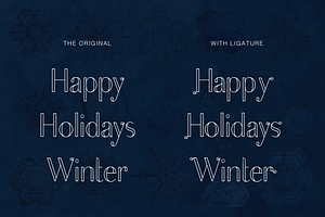 Merry Winter Christmas Display Font