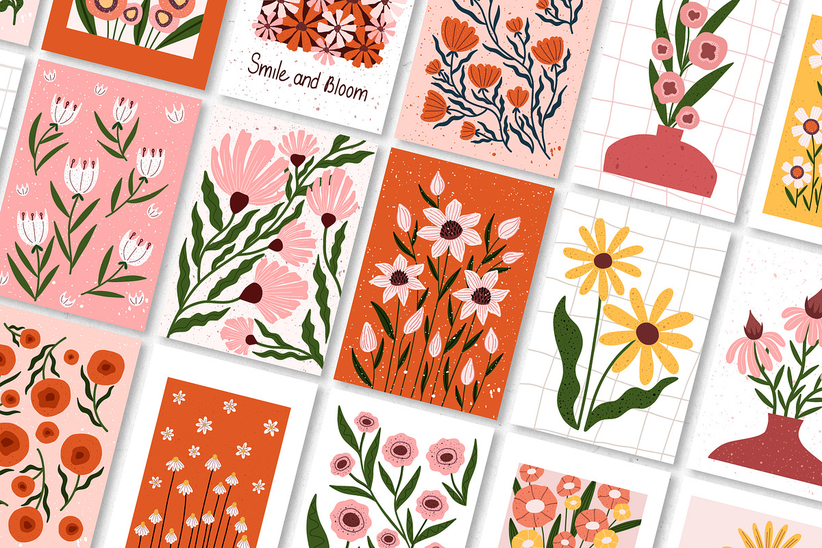 Modern Bloom | Floral Art Posters 2, an Object Graphic by roskque (Photo 3 of 9)