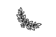 Floral Corner Ornament Clipart Bundl, an Illustration by Creativeshirt (Thumbnail 6 of 48)