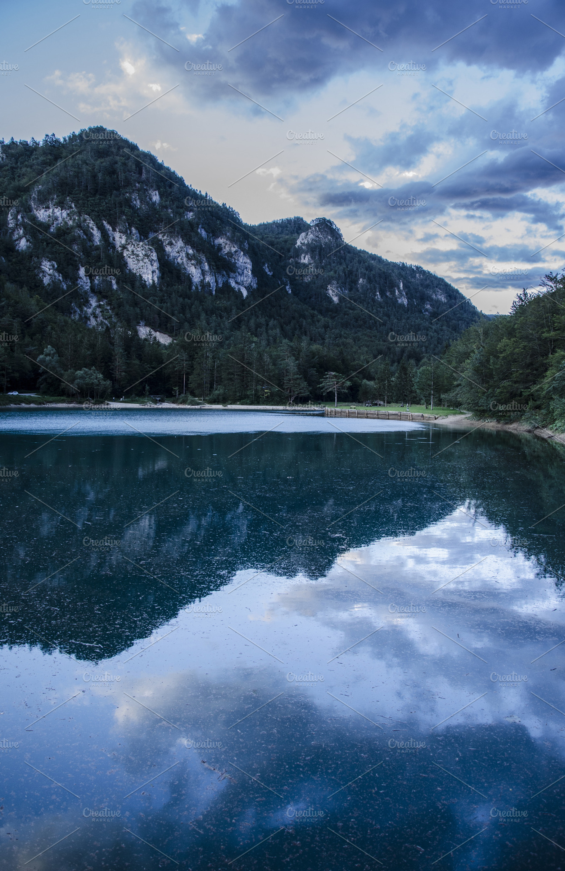 Mountains Reflection In A Lake