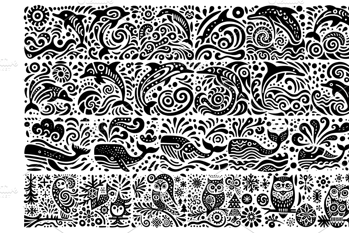 Vintage Animals and Pets Folk Art, a Decorative Illustration by devastd (Photo 29 of 29)