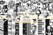 Black & White Alice Graphics, an Illustration by Digital Curio (Thumbnail 1 of 8)