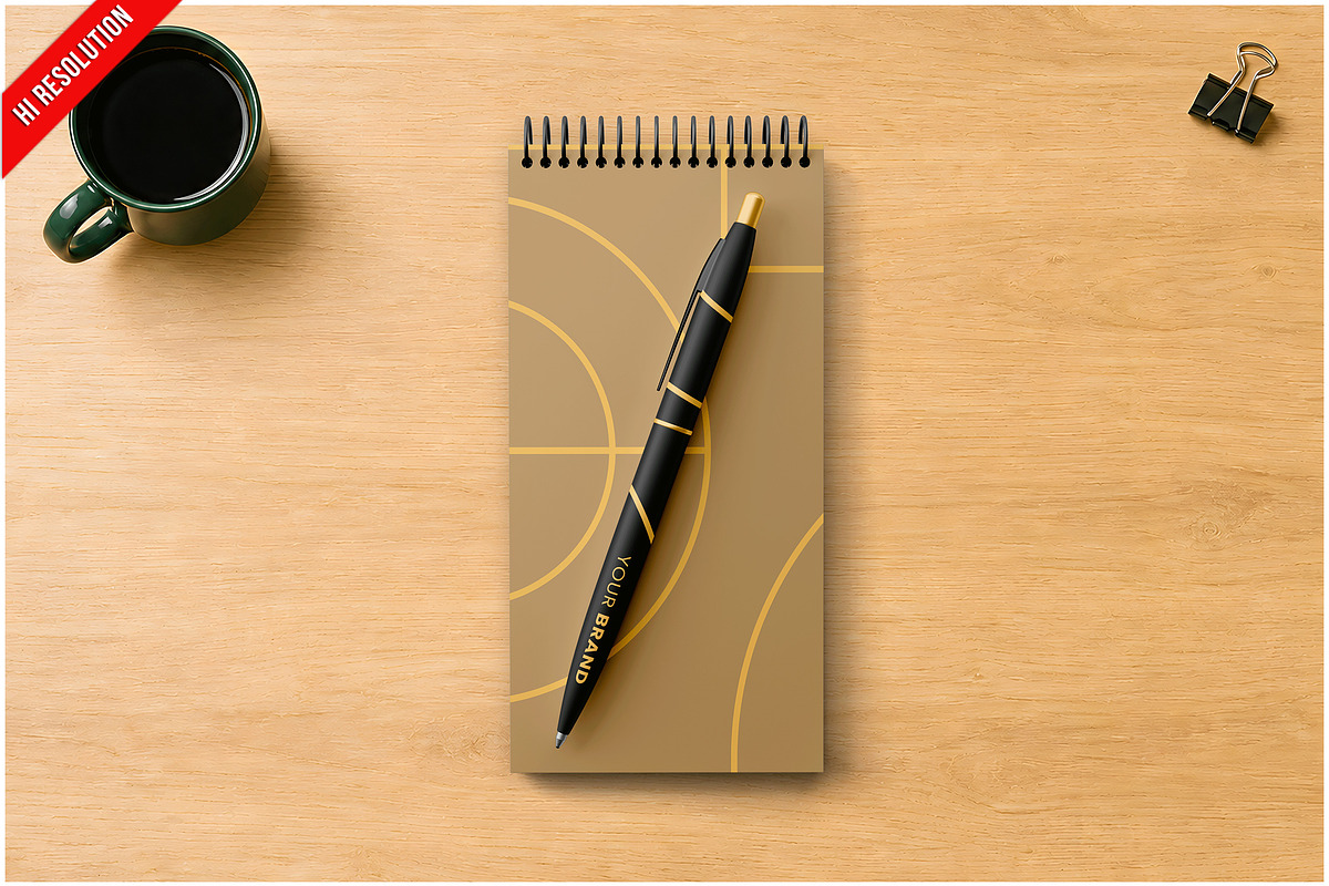Sketchbook Mockup PSD, an Advertising Mockup by Bruno's Shop (Photo 1 of 3)