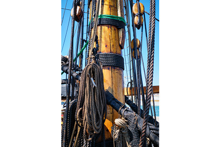 Mast of old wooden Age of sail, a Transportation Photo by f9photos