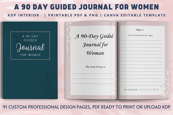 A 90 Day Guided Journal for Woman preview 6