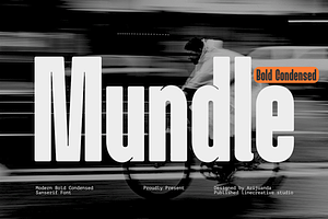 Mundle Bold Condensed Display Font
