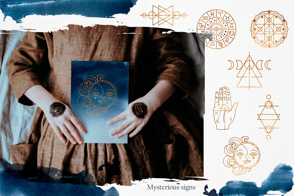 ☆MOON ALCHEMY☆ Watercolor collection, a Texture Illustration by Fresh-shop (Photo 6 of 9)