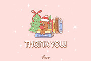 Bookish Christmas Clipart bundle, a Seasonal Illustration by Huxmay (Thumbnail 6 of 6)