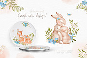 Forest Love. Moms and Baby Animals, an Animal Illustration by Alamella (Thumbnail 3 of 16)