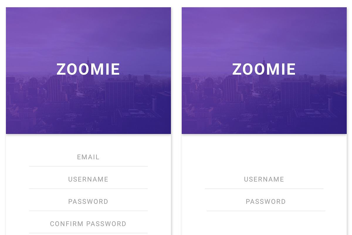 Zoomie - Social Media Adobe XD App, an UI Kit Template by themelove (Photo 2 of 9)