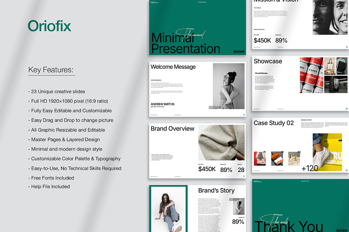 Minimal Presentation Template, a Presentation Template by Oriofix (Photo 2 of 10)