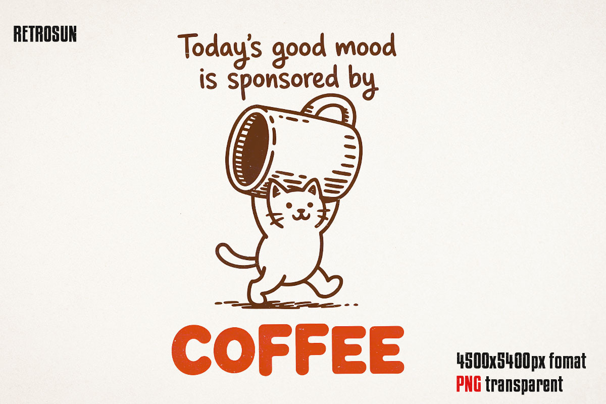 Funny Coffee Doodle PNG Bundle, an Object Graphic by GlitterCraft (Photo 61 of 61)